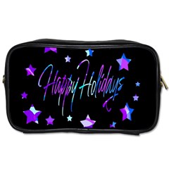 Happy Holidays 6 Toiletries Bags by Valentinaart