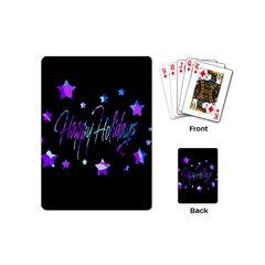 Happy Holidays 6 Playing Cards (mini)  by Valentinaart