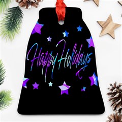 Happy Holidays 6 Bell Ornament (2 Sides) by Valentinaart