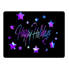 Happy Holidays 6 Double Sided Fleece Blanket (small)  by Valentinaart