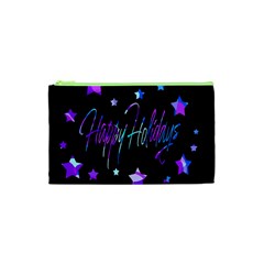 Happy Holidays 6 Cosmetic Bag (xs) by Valentinaart