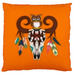 The Owl Designed For Kid s  Large Flano Cushion Case (one Side) by GabriellaDavid