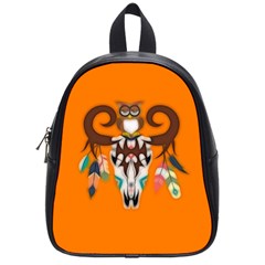 The Owl Designed For Kid s  School Bags (small)  by GabriellaDavid