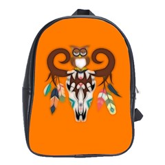 The Owl Designed For Kid s  School Bags (xl)  by GabriellaDavid