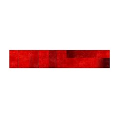 Beautiful Red Geometric Silk Optic Abstract Design  Flano Scarf (mini) by GabriellaDavid