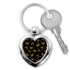 Insects Motif Pattern Key Chains (heart)  by dflcprints