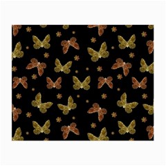 Insects Motif Pattern Small Glasses Cloth