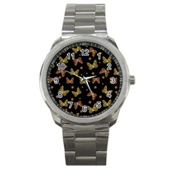 Insects Motif Pattern Sport Metal Watch by dflcprints