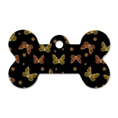 Insects Motif Pattern Dog Tag Bone (one Side) by dflcprints