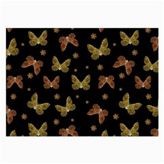 Insects Motif Pattern Large Glasses Cloth