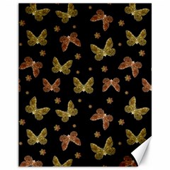 Insects Motif Pattern Canvas 11  X 14  