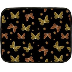 Insects Motif Pattern Fleece Blanket (mini)