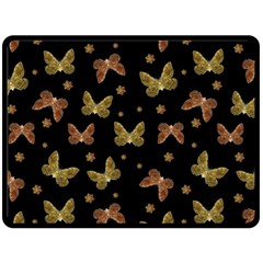 Insects Motif Pattern Fleece Blanket (large) 