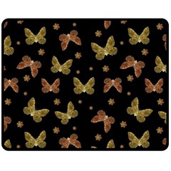 Insects Motif Pattern Fleece Blanket (medium) 