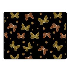 Insects Motif Pattern Fleece Blanket (small) by dflcprints