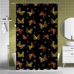 Insects Motif Pattern Shower Curtain 48  X 72  (small) 