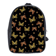 Insects Motif Pattern School Bags (xl)  by dflcprints