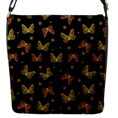 Insects Motif Pattern Flap Messenger Bag (s) by dflcprints