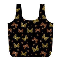 Insects Motif Pattern Full Print Recycle Bags (l)  by dflcprints