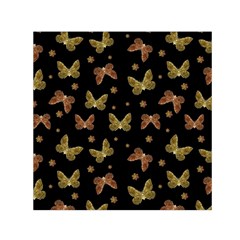 Insects Motif Pattern Small Satin Scarf (square) 