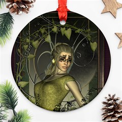 Wonderful Fairy Round Ornament (two Sides) 