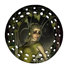 Wonderful Fairy Round Filigree Ornament (2side) by FantasyWorld7