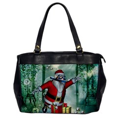 Funny Santa Claus In The Underwater World Office Handbags by FantasyWorld7