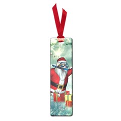 Funny Santa Claus In The Underwater World Small Book Marks by FantasyWorld7