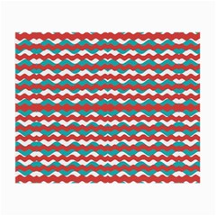 Geometric Waves Small Glasses Cloth by dflcprints