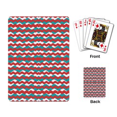 Geometric Waves Playing Card by dflcprints