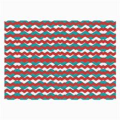 Geometric Waves Large Glasses Cloth (2-side) by dflcprints