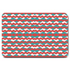 Geometric Waves Large Doormat 