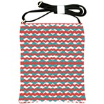 Geometric Waves Shoulder Sling Bags Front