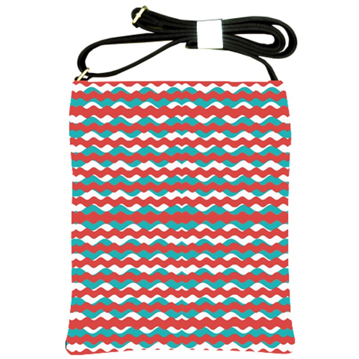 Geometric Waves Shoulder Sling Bags