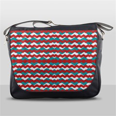 Geometric Waves Messenger Bags by dflcprints