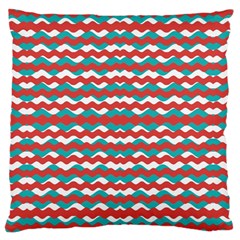 Geometric Waves Large Cushion Case (two Sides)