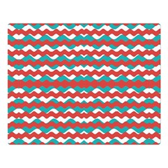 Geometric Waves Double Sided Flano Blanket (large) 