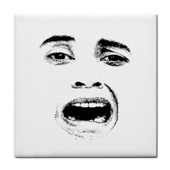 Scared Woman Expression Tile Coasters