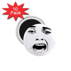 Scared Woman Expression 1 75  Magnets (10 Pack)  by dflcprints