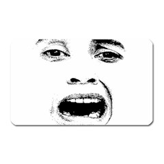 Scared Woman Expression Magnet (rectangular) by dflcprints