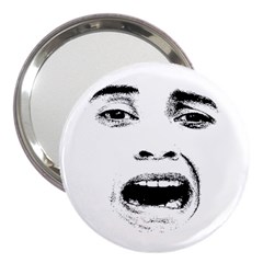 Scared Woman Expression 3  Handbag Mirrors by dflcprints