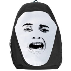 Scared Woman Expression Backpack Bag