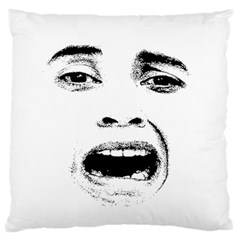 Scared Woman Expression Standard Flano Cushion Case (one Side)