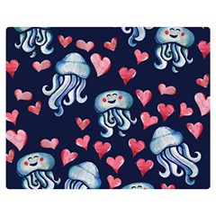 Jellyfish Love Double Sided Flano Blanket (medium) 