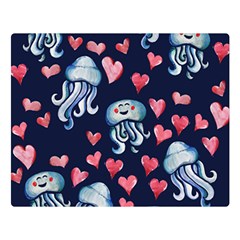 Jellyfish Love Double Sided Flano Blanket (large) 