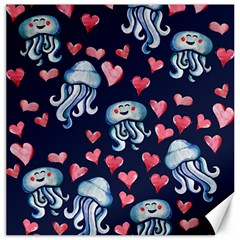 Jellyfish Love Canvas 20  X 20  