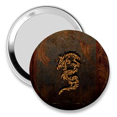 Awesome Dragon, Tribal Design 3  Handbag Mirrors