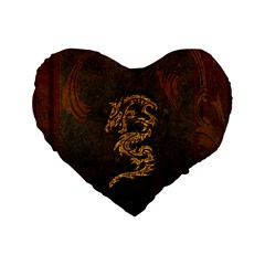 Awesome Dragon, Tribal Design Standard 16  Premium Heart Shape Cushions