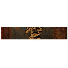 Awesome Dragon, Tribal Design Flano Scarf (large) 