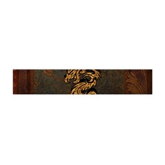 Awesome Dragon, Tribal Design Flano Scarf (mini)